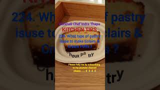 Choux Pastry kitchentips chefindrathapa nepalichef shortvideo shorts short shortsvideo funny [upl. by La445]