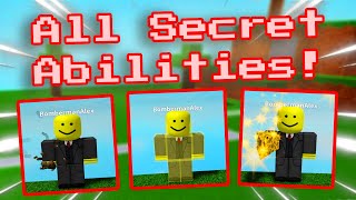 ALL SECRET ABILITIES  Ability Wars [upl. by Alyak]