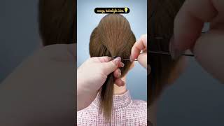 Clutcher bun hairstyle hairstyle hairstylist braids shortvideo shots hair bunhairstyle [upl. by Iturk989]