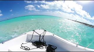 Atlantic ocean by boat Bahamas VR 360 video [upl. by Ennahtur]