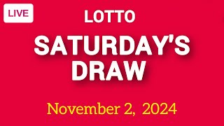 The National Lottery Lotto Draw Live Results from Saturday 02 November 2024  lotto live [upl. by Temp]