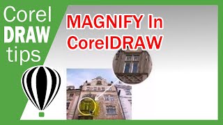 Magnify a part of your photo in CorelDraw [upl. by Karlie475]