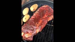 Slow Roasting Pork Ribs on the Broil King Keg [upl. by Giulietta592]