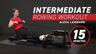 Intermediate Rowing Workout  High RPE  15 Minutes [upl. by Assilat83]