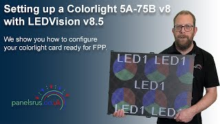 Configuring a v8 Colorlight Card with LEDVision 85 2022 [upl. by Bedwell]