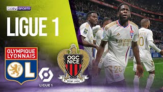 Lyon vs Nice  LIGUE 1 HIGHLIGHTS  021624  beIN SPORTS USA [upl. by Cheyney]