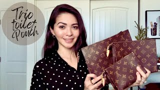 Trio toilet pouch review  updated toiletry pouches from LV  2024 [upl. by Ennazzus]