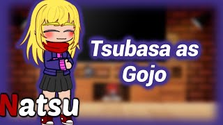 Dosanko Gal React ao •Tsubasa as Gojo•🇺🇸🇧🇷 [upl. by Akeemahs]