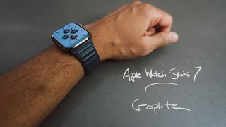 Apple Watch Series 7 Graphite Unboxing [upl. by Naoh]