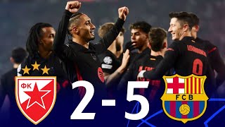 Red Star vs Barcelona 25 UEFA Champions League 202425  MATCH REVIEW [upl. by Artaed]