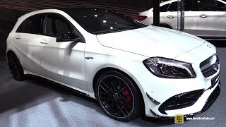 2016 Mercedes AMG A45 4Matic  Exterior and Interior Walkaround  2016 Geneva Motor Show [upl. by Petunia]