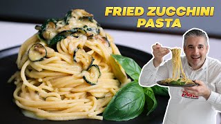 How to Make FRIED ZUCCHINI PASTA Like an Italian Spaghetti alla Nerano [upl. by Engleman792]