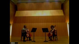 3rd mov Kummer Cello Duo C major Op22 No1 Tanaka amp Umatate cello [upl. by Agamemnon90]