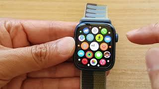 Apple Watch 7 How to Reset the Home Screen Layout [upl. by Jenica]