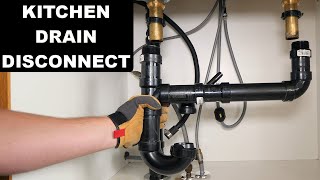 How to Disconnect a Kitchen Sink Drain [upl. by Aihsekram540]