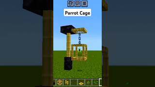 How To Make A Parrot Cage In Minecraft  Minecraft Mini Build minecraft shortsfeed shorts [upl. by Nnaesor]