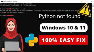 Fixed ✅ Python Was Not Found Run Without Arguments to Install From the Microsoft Store Error [upl. by Alyakim]