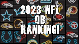 2023 NFL Season QB Ranking [upl. by Charie742]