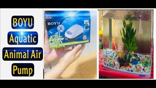 BOYU Aquatic Animal Air Pump set up [upl. by Mazlack]