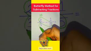 Subtraction Butterfly Trick 🦋 tending shorts youtubeshorts [upl. by Miahc]