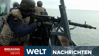 ROTES MEER Angriff auf Bundeswehr Deutsche Fregatte quotHessenquot schießt Drohnen der Huthi ab I STREAM [upl. by Karlyn653]