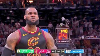 LeBron Jamesin masaya yumruğu vurduğu anlar  Cavs vs Celtics  TÜRKÇE 🔥 [upl. by Chassin]