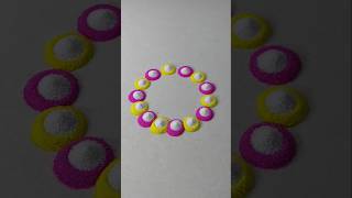 💝💐💚Beautiful Rangoli designtrending viralvideo satisfying [upl. by Fleck]