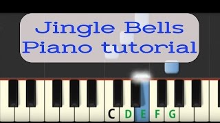 Easy Piano Tutorial Jingle Bells with free sheet music [upl. by Ado172]