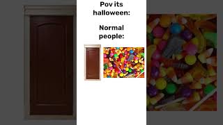 Pov its halloween doors trickortreat roblox memes [upl. by Narol672]