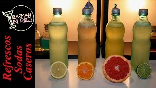 como hacer REFRESCOS Y SODAS CASEROS [upl. by Stephi]