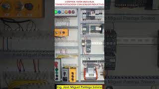 Control para una faja transportadora con sensor inductivo para el conteo de objetos [upl. by Norby]