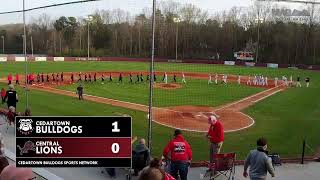 BASEBALL Cedartown Bulldogs at Central Lions [upl. by Drais]