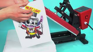 How to use vision inkjet light 20 pro updated heat transfer paper for cotton tshirt [upl. by Yojal738]