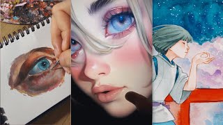 😍Art drawing tiktok compilations  Drawing tiktok 37 [upl. by Barbarese]