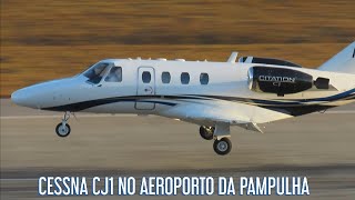 CESSNA 525 CJ1 PPMLA DO CANTOR LEONARDO NO AEROPORTO DA PAMPULHA [upl. by Chavey501]