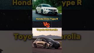 Honda civic Type R vs Toyota GR Corolla corolla honda toyota [upl. by Enined]