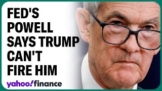 Feds Powell says he wont step down if asked by Trump [upl. by Erdnoed463]