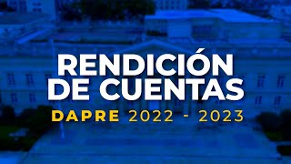 Rendición de cuentas DAPRE 2022  2023 [upl. by Akcimehs]