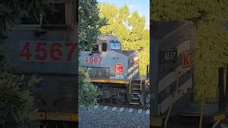 GREY GHOST RETURNS NORTH ON BNSF EMICBAM [upl. by Ecniuq]