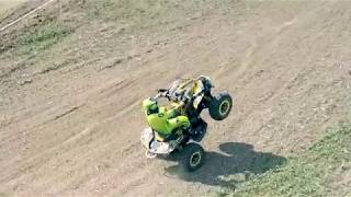 Can Am Renegade 1000 XXC make slow Wheelie Multicopter Dronie DJi Mavic Pro follow me [upl. by Gibbons]