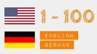 Zahlen von 1 bis 100 auf  Englisch  Deutsch [upl. by Nimocks]