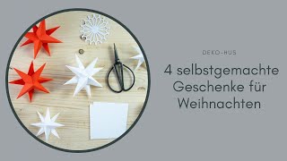 4 selbstgemachte Geschenke für Weihnachten [upl. by Lebiram918]