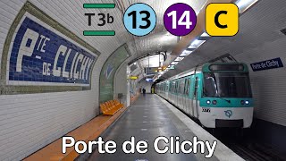 RER Métro amp Tram à Porte de Clichy [upl. by Lemrahs]