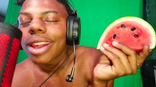 iShowSpeed Does Soothing Watermelon Eating ASMR [upl. by Alenas]