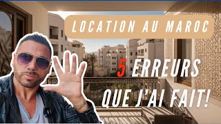 5 ERREURS à ne surtout pas faire quand tu LOUES au MAROC 🇲🇦 [upl. by Aknayirp307]