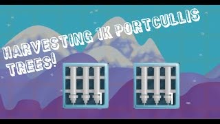 Growtopiaharvesting 1k portcullis trees [upl. by Bensen]