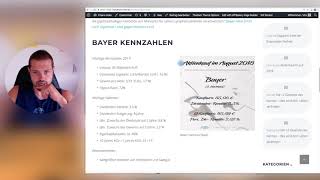 Aktienkauf August 2018  Bayer AG [upl. by Vish]