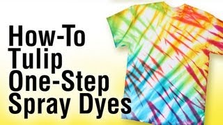 Howto Tie Dye using Tulip OneStep Spray Dye [upl. by Stefania]