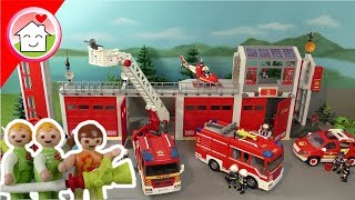 Playmobil Feuerwehr Film deutsch  Die Kita besucht die Feuerwehr  Familie Hauser [upl. by Yelahc258]