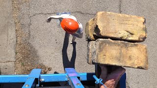 Hard Hat Test in 4K Slow Motion [upl. by Rehm]